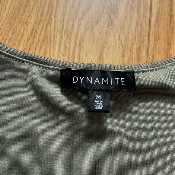 Dynamite v neck shoulder padded bodysuit - Picture 5 of 5